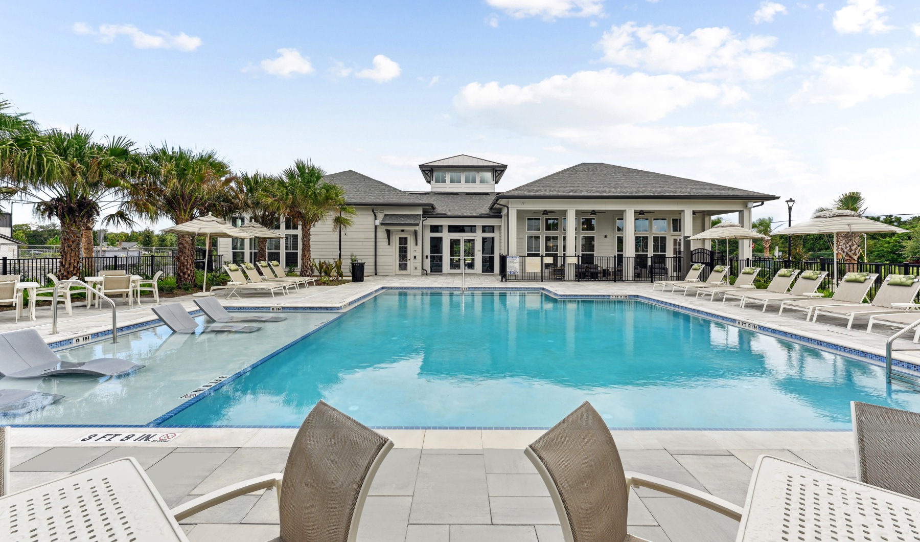 Pool photo with pool chairs and furniture